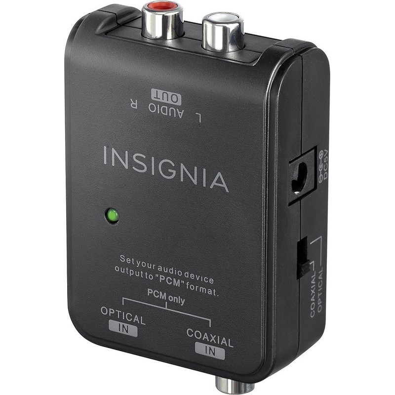 Insignia Optical/Coaxial Digital-to-Analog Converter - Black