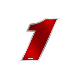 Quattroerre Racing Number 1 Anodized Medium, Red