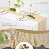 25 Pcs Beige Cheesecloth Table Runner 10FT, Rustic Sheer Cheese
