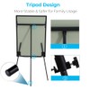 DexBoard Dry Erase Easel 36" x 24", Height Adjustable Magnetic