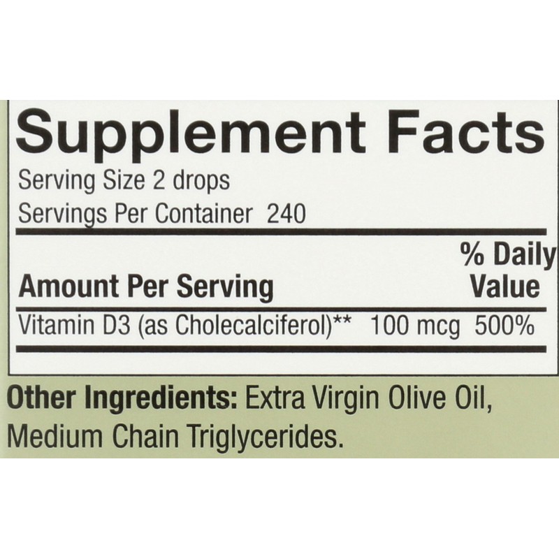 Nature's Answer Nature's Answer Vitamin D3 Drops