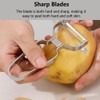 2Pcs Kitchen Speed Peeler, Stainless Steel Y-Shaped Potato/Vegetable/Fruit Peeler with