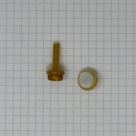 Bach Trumpet Gold-Plate Finger Button and/or Valve Stem - finger button