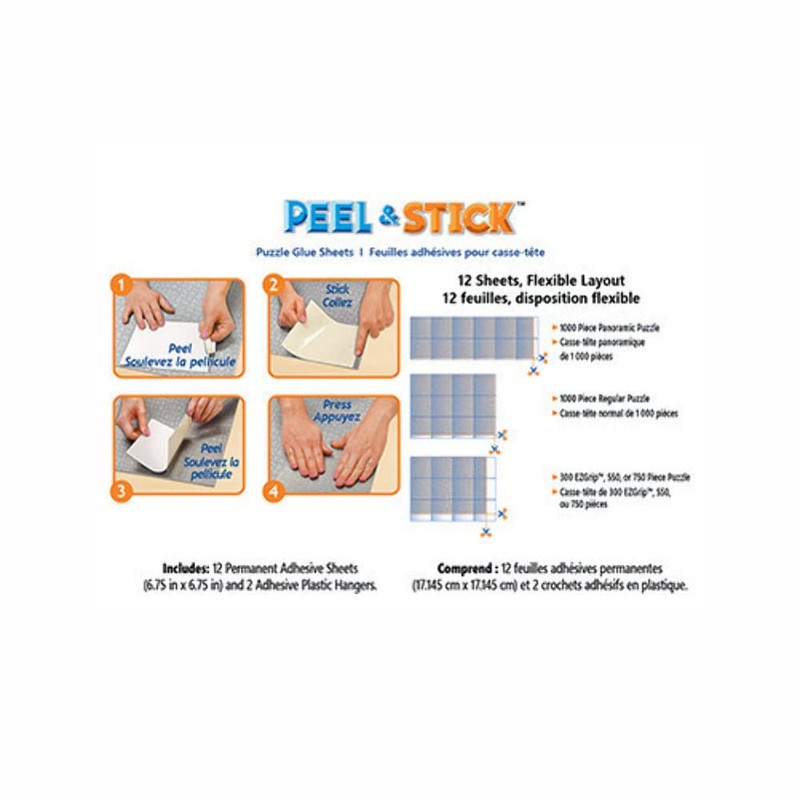 MasterPieces Accessories - Peel & Stick Jigsaw Puzzle Glue Sheets,