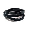 BESTORQ 3VX470 Rubber V-Belt, Raw Edge/Cogged, Black, 47" Length x