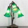 ANYONGLU Lily Lampshade Only 2 Pack Green Tulip Flower Glass