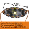 3 Packs Handmade Leather Throwing Sling Old Fashioned Slingshot Rock