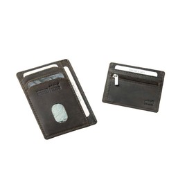 433 small wallet, Buffalo leather dark brown, M