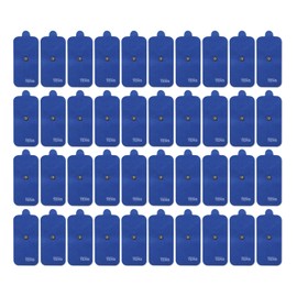 Discount TENS Brand Replacement TENS Electrodes, Premium Quality Electrode Pads Compatible with TENS Units, 20 Pair of Snap TENS Unit Electrodes (40 TENS Unit Pads), 2 inch X 4 inch