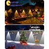 Solar Fence Lights Outdoor Waterproof High Brightness LED Spot Lens