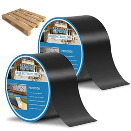 Heelos Deck Joist Tape 3''x50', 2 Pack Butyl Adhesive Tape for Decking Protection, Waterproof Joist Tape- Ideal for Wood & Metal, Outdoor Construction Use