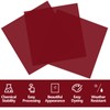 Frddiud 3 Red Transparent Acrylic Sheets, 12 x 12 x