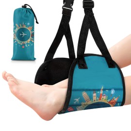 Airplane Foot Hammock, Ultimate Comfort Footrest for Plane Travel, Airplane Foot Rest,Travel Foot Hammock,Portable and Foldable Design for Travel Friendly Design