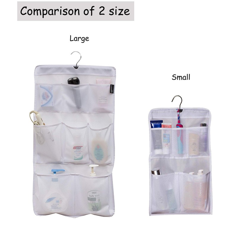 MISSLO Shower Caddy Organizer 5 Pockets Roll up Hanging Bathroom