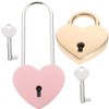 Operitacx 2Pcs Heart Love Lock Love Heart Lock Heart Locks