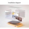 Leauktcnly 1/32 LED Takumi Background Acrylic Car Model Display Case