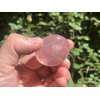 Starborn Cat's Eye Rose Quartz Palm Stone for Gentle Healing,
