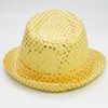 YeeHeen Sequin Hat for Men Women Western Fedora Hat Vintage