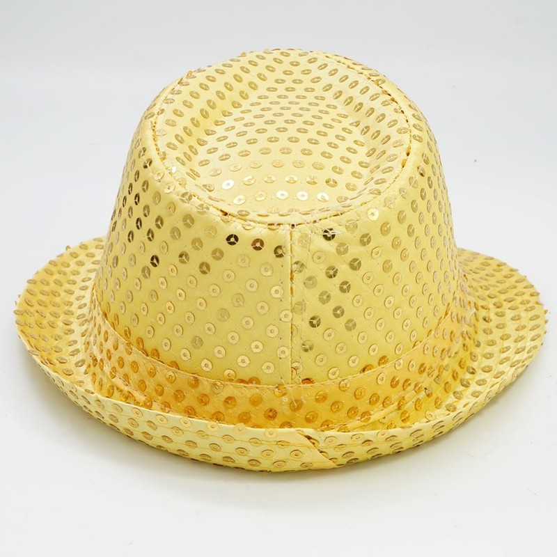 YeeHeen Sequin Hat for Men Women Western Fedora Hat Vintage