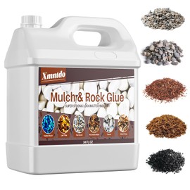 Rock Glue,34 OZ Mulch and Rock Glue for Landscaping-Strong Pea Gravel Stabilizer,Fast-Dry Landscape Binder for Gardens,Walkways & Landscape Edging