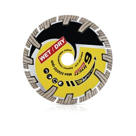 Solidure Diamond Cutting Discs Diameter 150 mm x 22.23 mm x 8 mm for Concrete, Stone, Construction Site Materials, Tiles