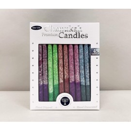 Rite Lite Premium Chanukah Candles - Pack of 45 - Hanukkah Candles for The Menorah (Frosted Rustic)
