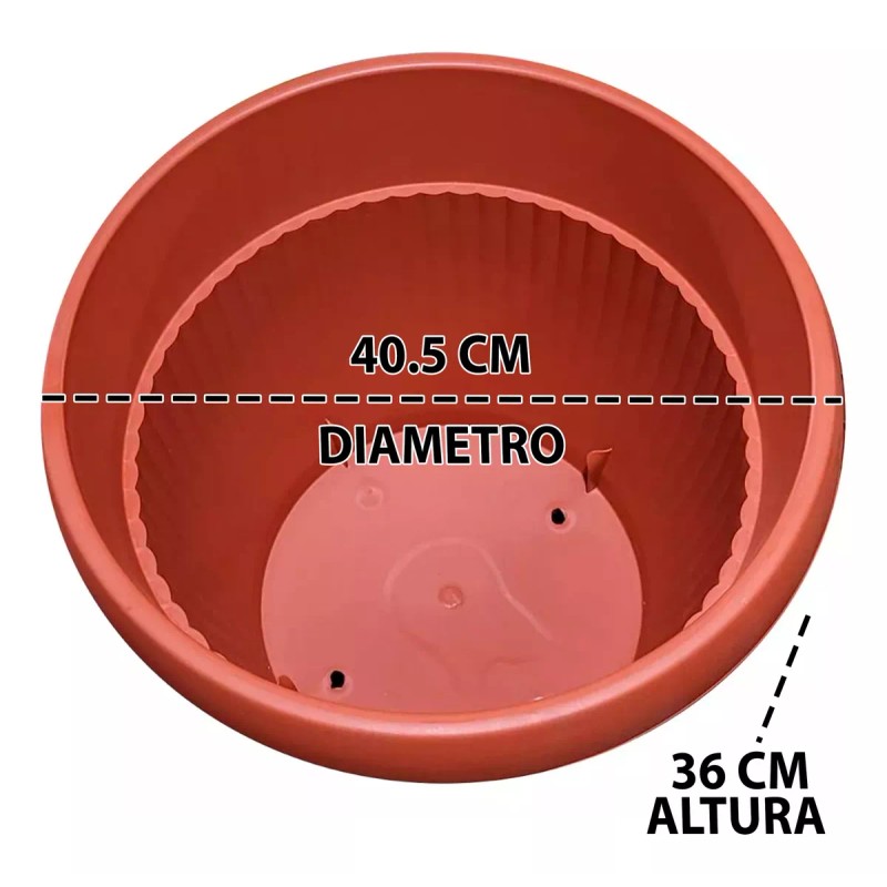 mdj Maceta Grande 45 L Para Jardin Maceton/macetero