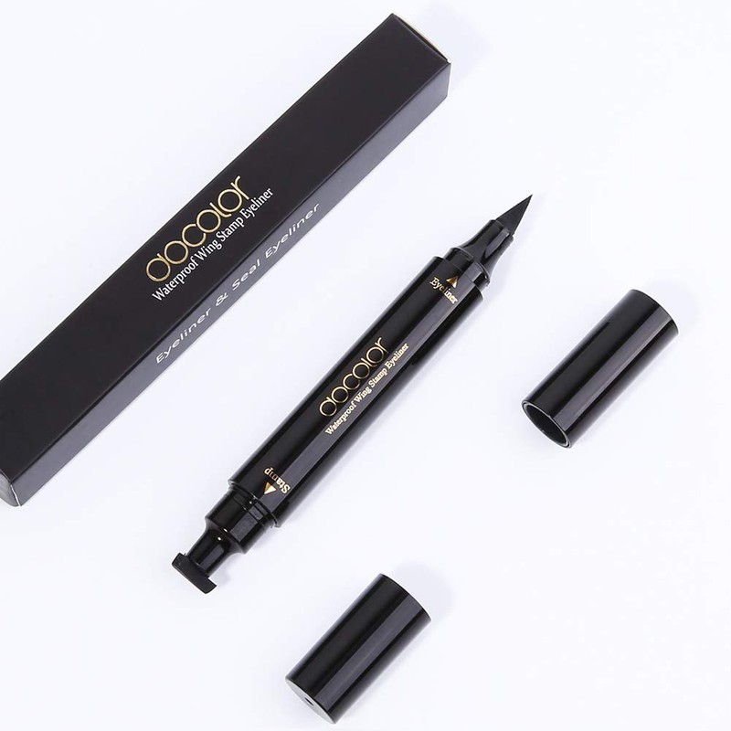 docolor Eyeliner Stamp Double-sided Liquid Winged Eye Liner Pen Waterproof