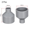 TOP-VIGOR 2Pcs PVC DWV Reducing Coupling, 20mm x 50mm Socket