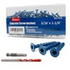 Allkeen 3/16" x 1-1/4" Torx Head Concrete Screws for Anchoring