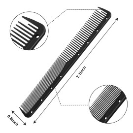 Leinuosen-Hair Carbon Fine Cutting Comb Salon Hairdressing Heat Resistant Barber