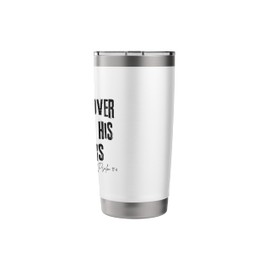 He Will Cover You with His Feathers Psalm 91:4 Bible Faith Stainless Steel Insulated Tumbler