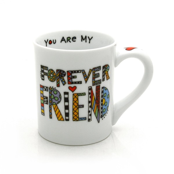 Our Name is Mud “Forever Friend” Cuppa Doodle Porcelain Mug, 16 oz.
