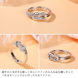 Jeulia Infinity Ring, Women's, Eternity Ring, Infinite Love, 925 Silver Material, Anniversary, Gift, Cubic Zirconia