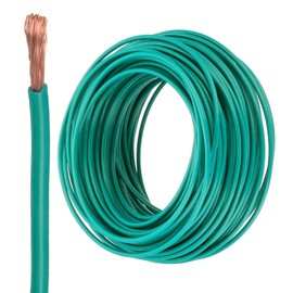 MECCANIXITY 75 Feet Electrical Wire Insulated Stranded Copper 14 AWG Hook Up Wire Cable THHN Wire Doorbell Wiring, Industrial, Trailer Wiring, Electrical Rated for 600 Volts,UL Listed,Green