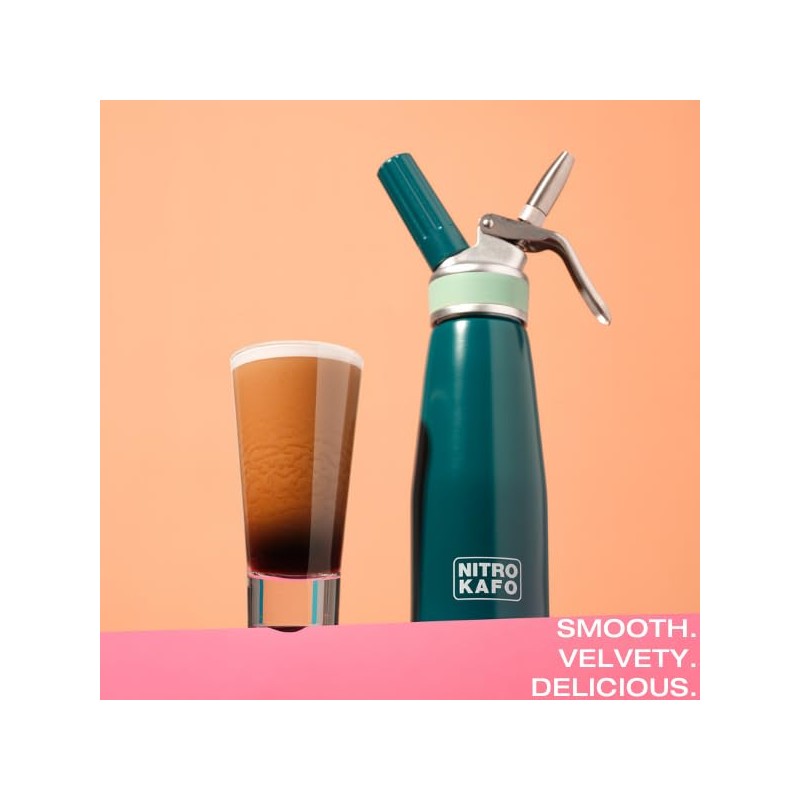NITRO KAFO Premium 1L Nitro Coffee Maker, Aluminum Nitro Cold