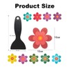 Non-Slip Bathtub Stickers, Floral Design, 10-Pack with Application Scraper (10)
