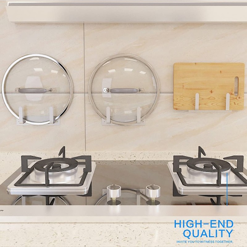 Cuisallette Stainless Steel Wall Mounted Cutting Board Holder Punch-free Multifunctional