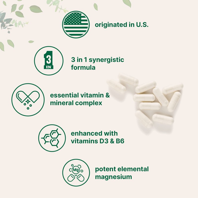 Micro Ingredients Magnesium Citrate 400mg, 240 Capsules | with Vitamin