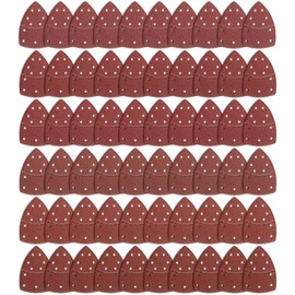 60PCS Sanding Sheets,11-Hole Mouse Sandpaper Sheets,Hook and Loop Mouse Sander Pads Compatible with Bosch Multi-Sander PSM 100A/200 AES/PSM 18,Assorted Grits 40/60/80/120/180/240 for Detail Sanding