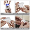 4 Pack Toothbrush Holder Wall Mounted with Cover for Bathroom,