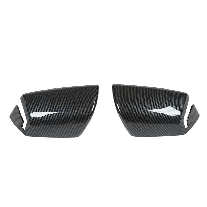2pcs Side Mirror Cover Carbon Fiber Color Wing Mirror Cap