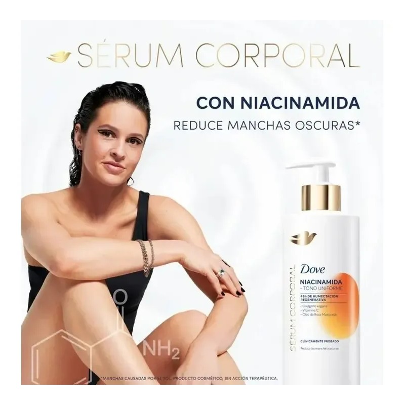 Serum Dermo Hidratante Dove Niacinamida Tono Uniforme 1 L