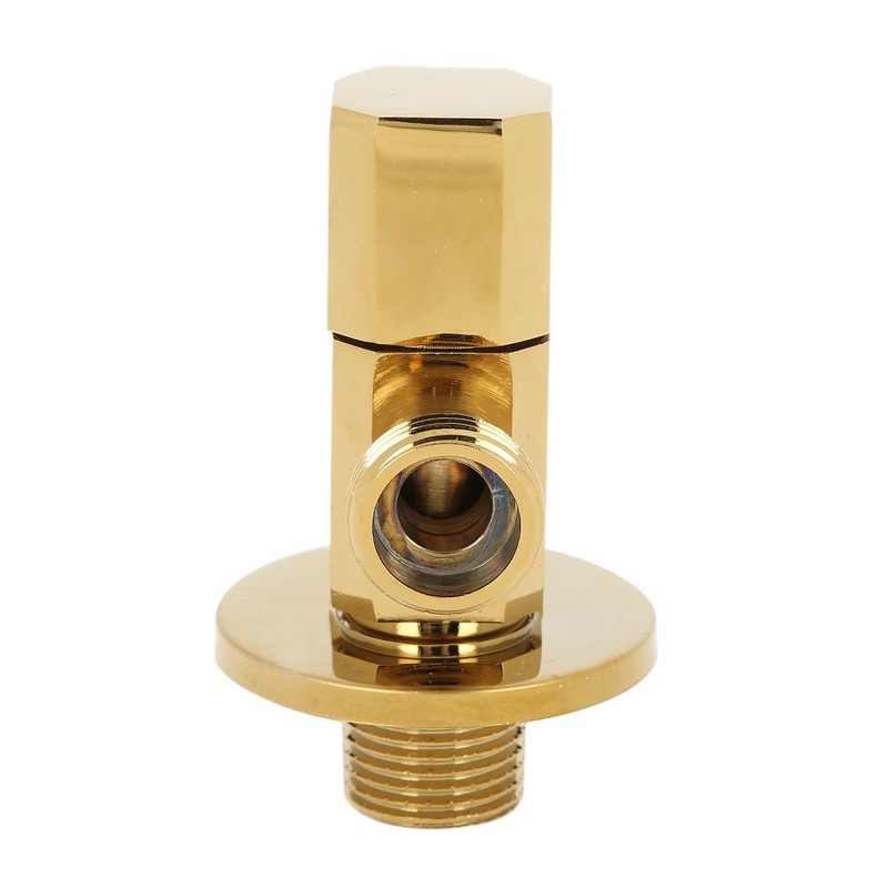Zerodis Shut-off Valve, Brass Hot Cold Water Valve, Stopcock, Angle