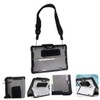 TEHAUX Tablet Case with Shoulder Strap Shockproof Transparent Shell for