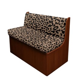 SUITOSELFY Brown Leopard Print Dinette Cushion Covers - Booth Set, Cheetah Camper Couch Cushion Covers - Stretchy RV Bench Seat Covers for Dinette - 2 Piece Sofa Covers - Slipcovers - Washable