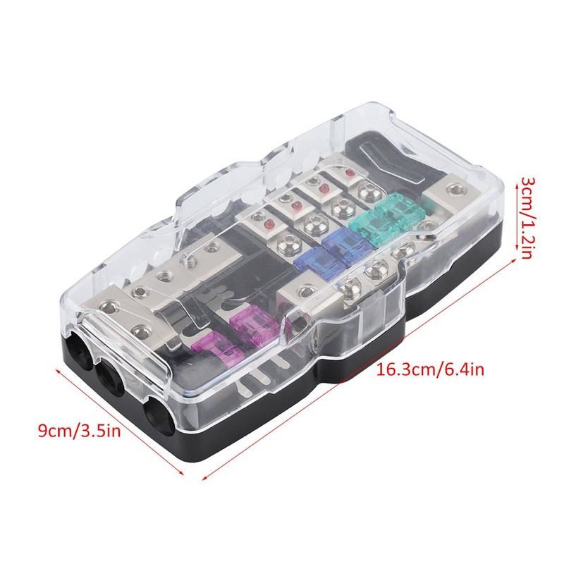 Keenso ANL Fuse Holder, 4 Way Car Audio Stereo ANL
