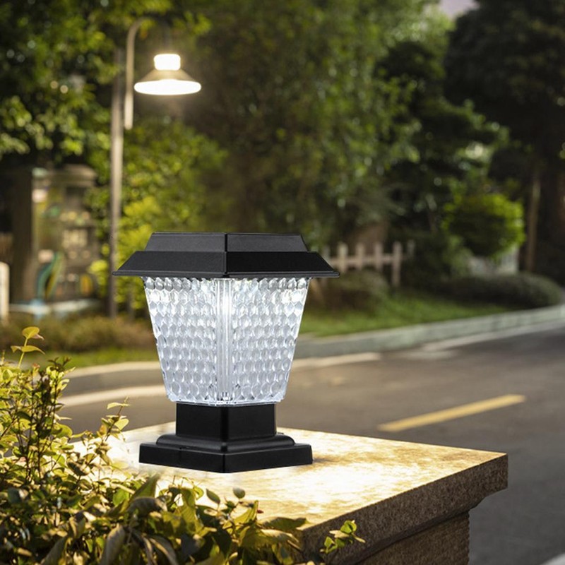 Solar LED Post Lights IP65 Waterproof Garden Outdoor Post Lamp
