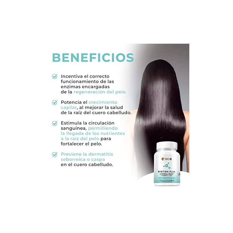 BIO B | Biotina Plus | 60 cápsulas veganas