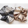 Lemeilleur 2PCS Oversized Jumbo Silk Chiffon Scrunchies for Women Hair